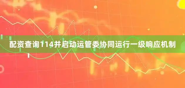 配资查询114并启动运管委协同运行一级响应机制