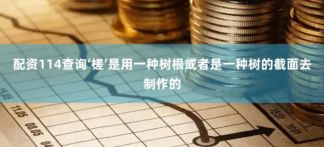 配资114查询‘槎’是用一种树根或者是一种树的截面去制作的
